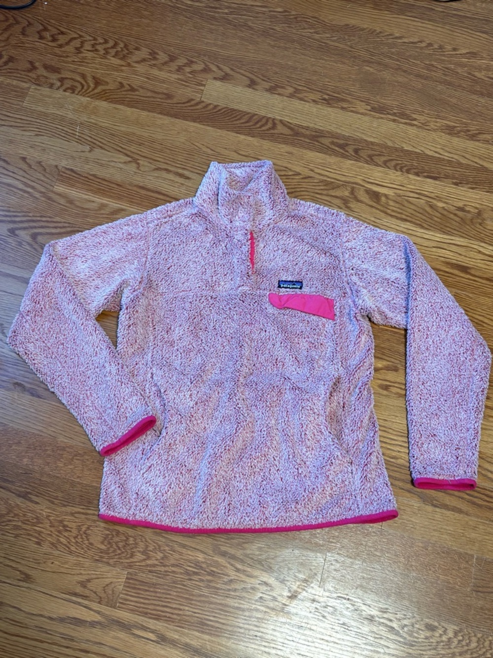 Fall Patagonia gorpcore Re-Tool Snap-T comfy Pullover Fleece Pink Women’s S cozy